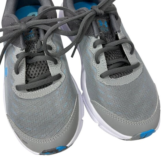 Under Armour Charged Assert 10 Sneakers Boys Size Y6 Blue Gray New - Picture 7 of 9